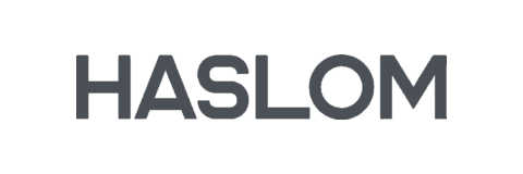 Logo de HASLOM, marca con la que ha trabajado Solvenzon